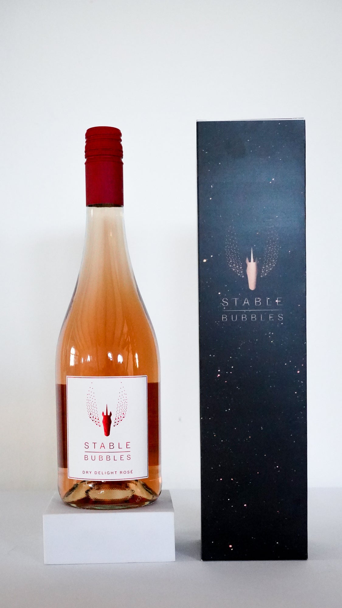Flasche mit Geschenkverpackung