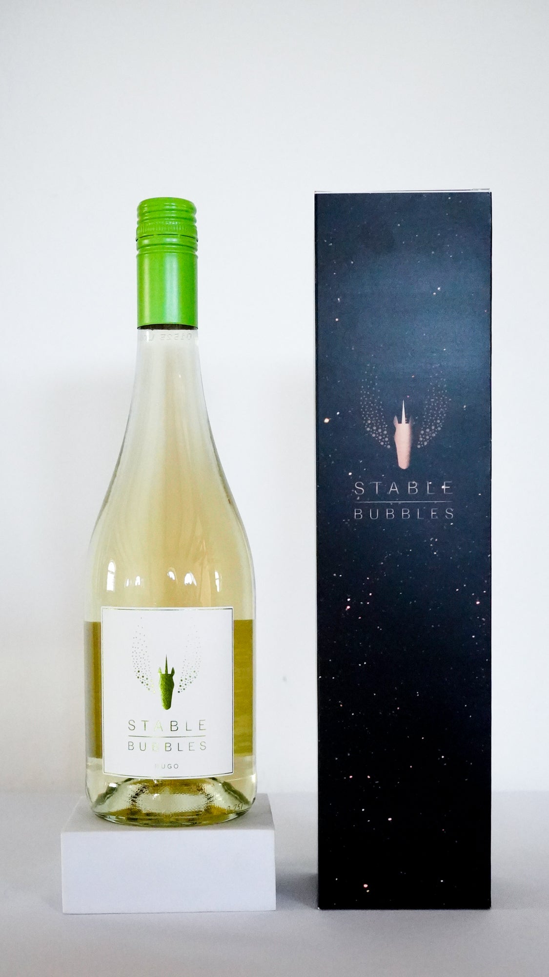 Flasche mit Geschenkverpackung