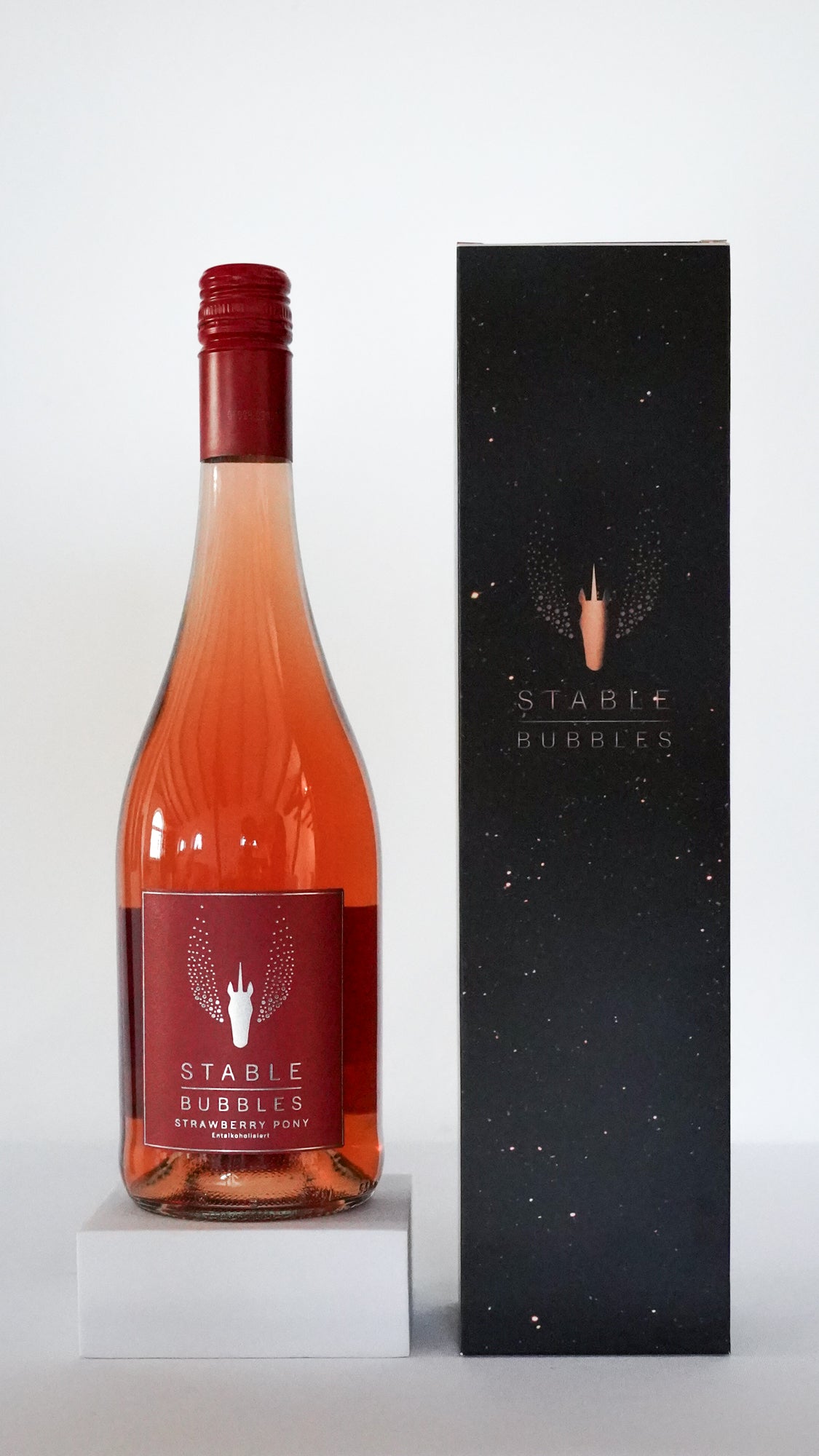 Flasche mit Geschenkverpackung