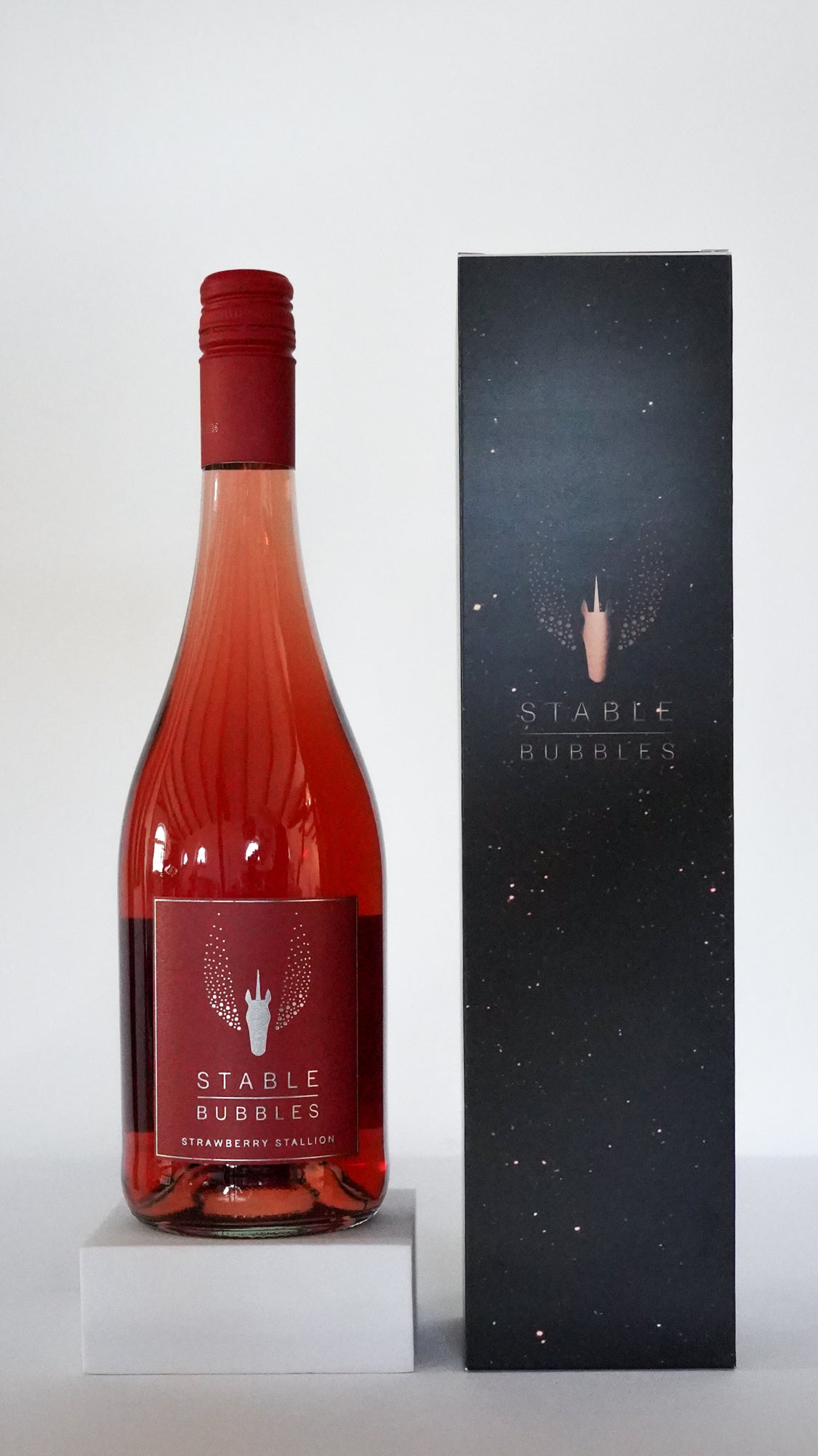 Flasche mit Geschenkverpackung