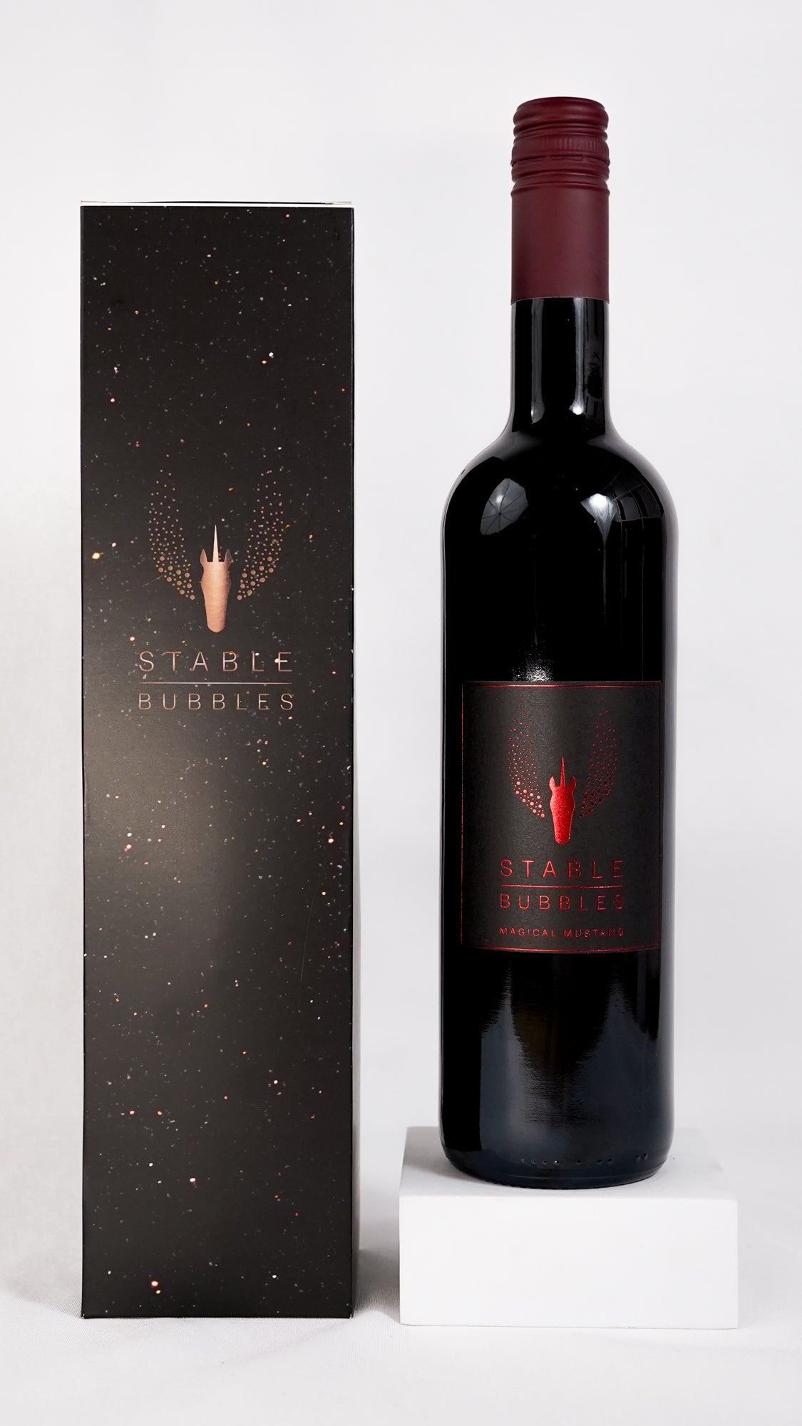 Flasche mit Geschenkverpackung