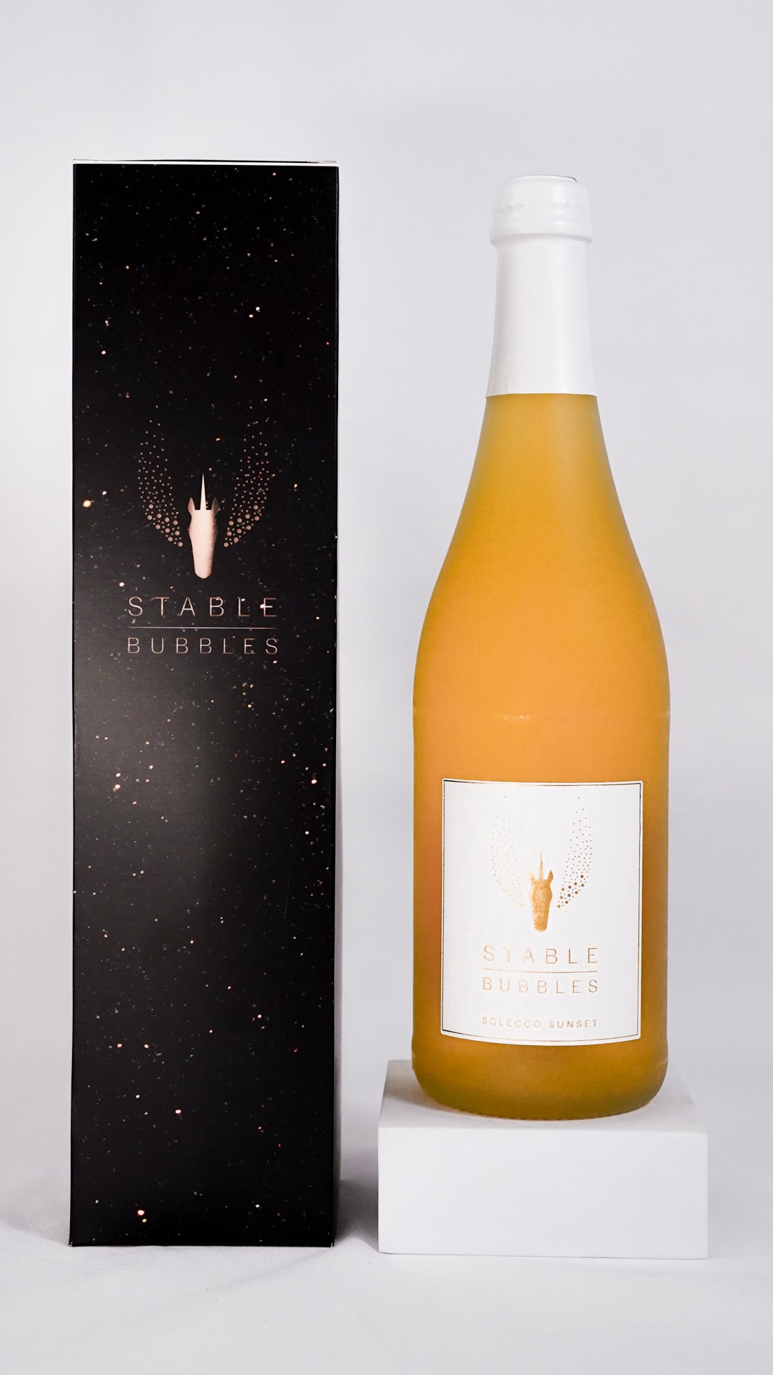 Flasche mit Geschenkverpackung