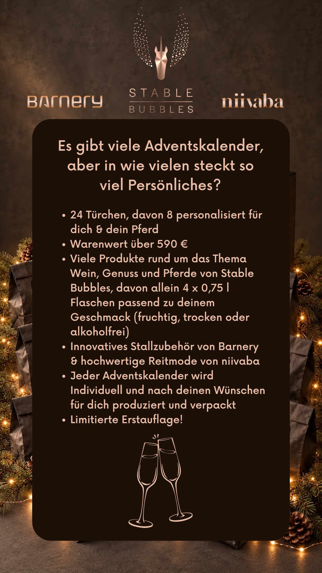 Adventskalender Pferd & Wein 2026