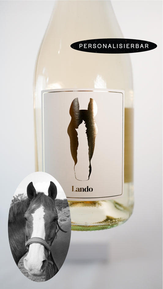 Flasche mit individuellem Pferdekopf