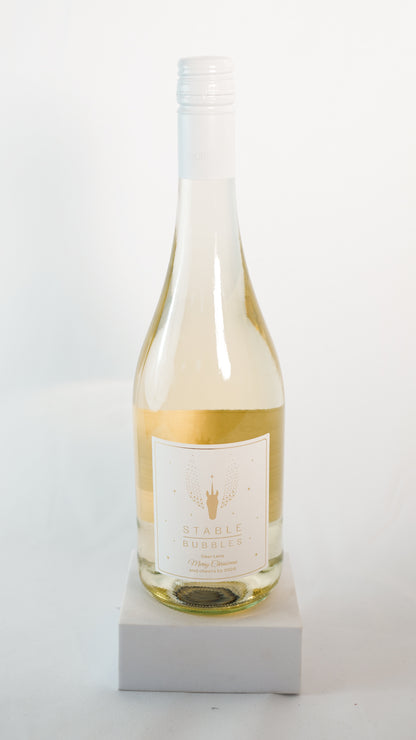 Flasche mit personalisiertem Weihnachtsgruß