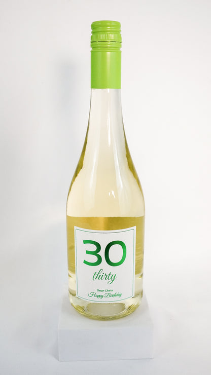 Personalisierte Geburtstagsflasche