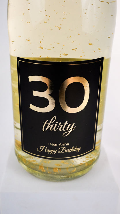 Personalisierte Geburtstagsflasche