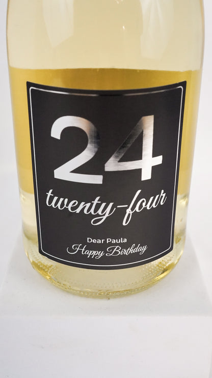 Personalisierte Geburtstagsflasche