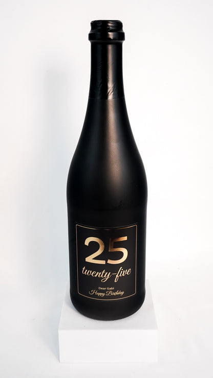 Personalisierte Geburtstagsflasche