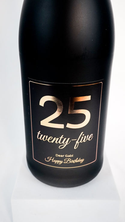 Personalisierte Geburtstagsflasche