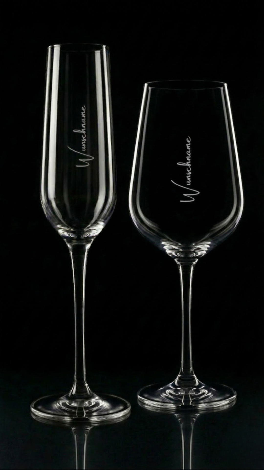 Weinglas mit Name Champagnerglas mit Name