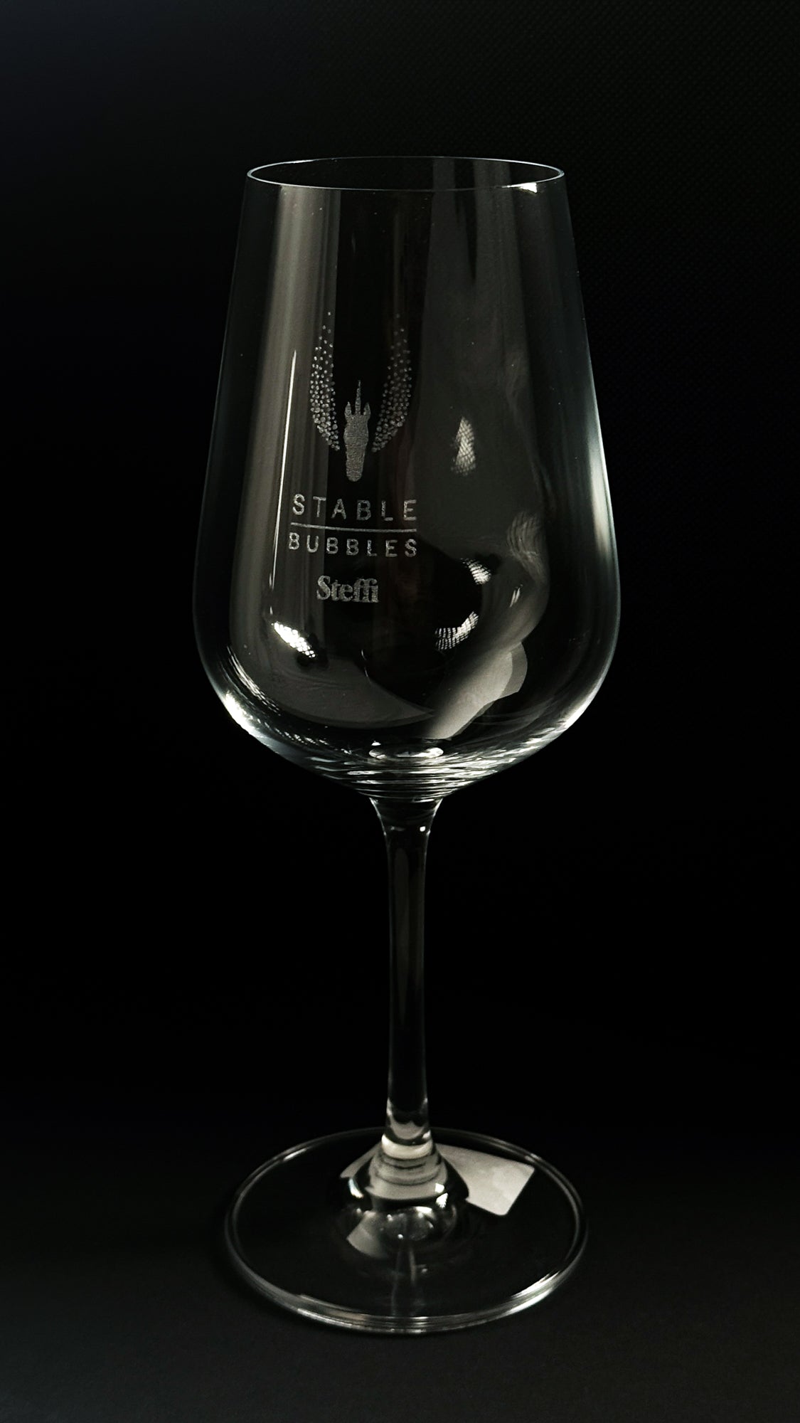Weinglas mit Personalisierung