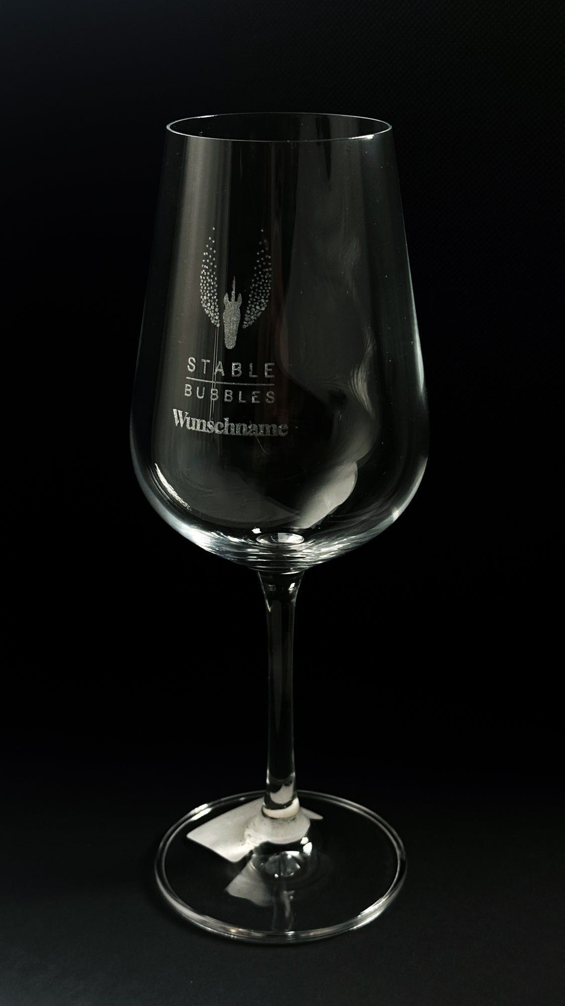 Weinglas mit Personalisierung