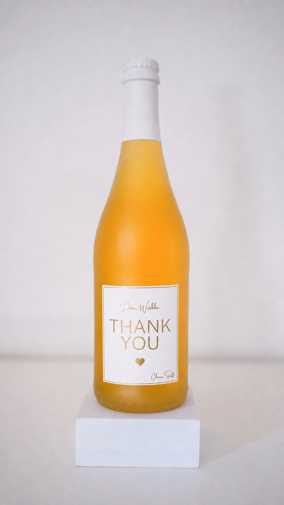 Weinflasche Thank You (Danke)