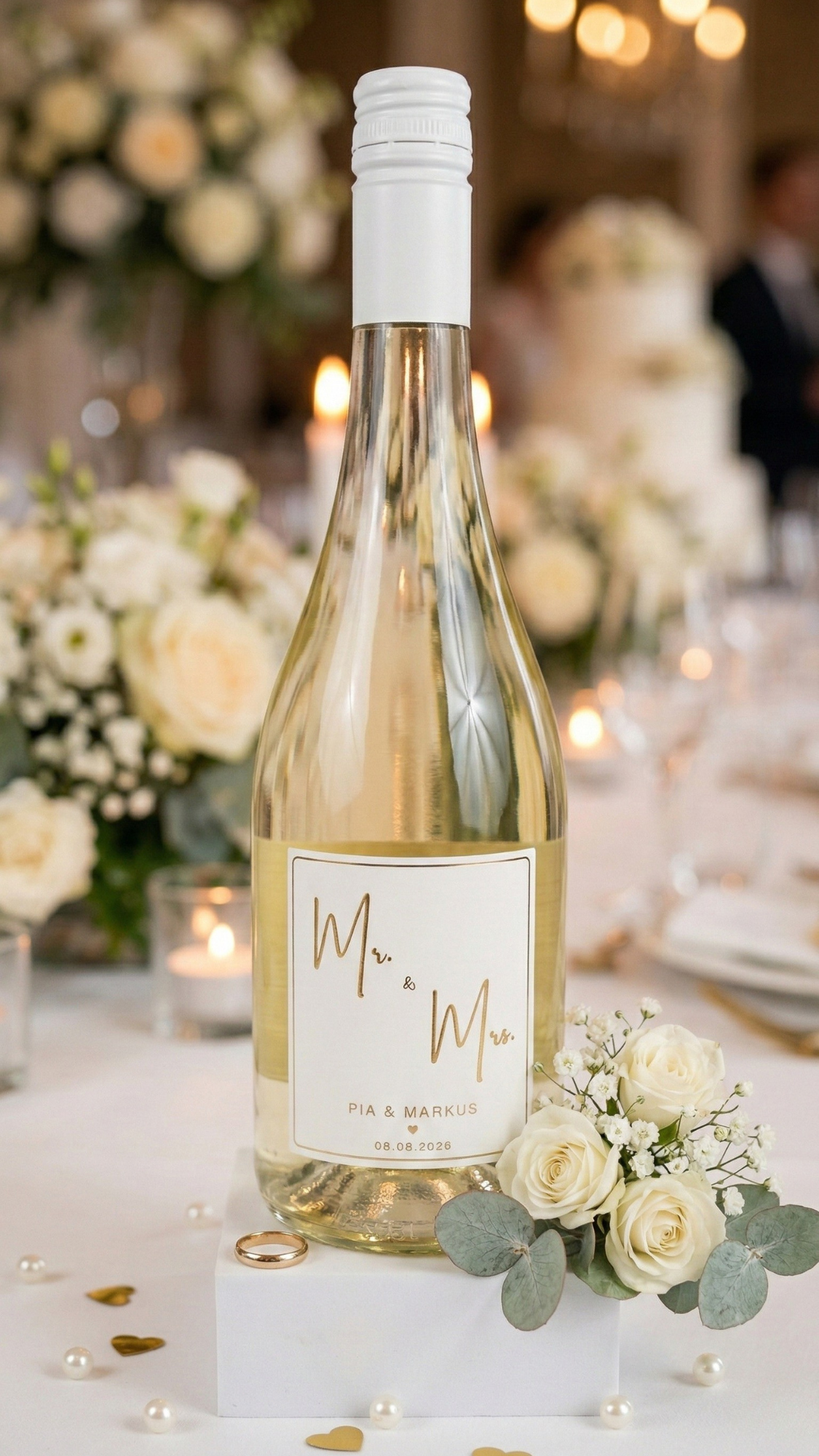 Weinflasche Hochzeit