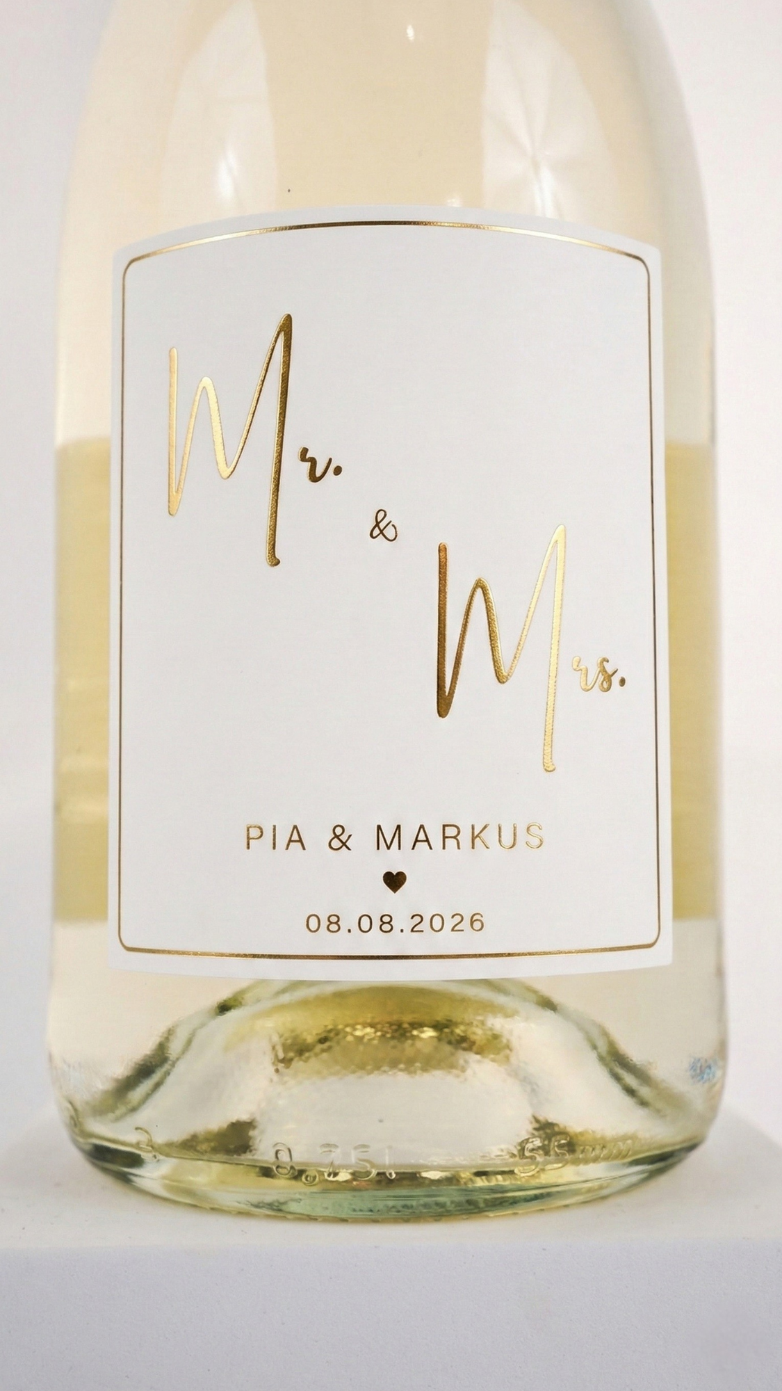 Weinflasche Hochzeit Hochzeitsgeschenk Wein