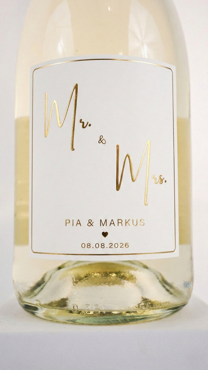 Weinflasche Hochzeit Hochzeitsgeschenk Wein