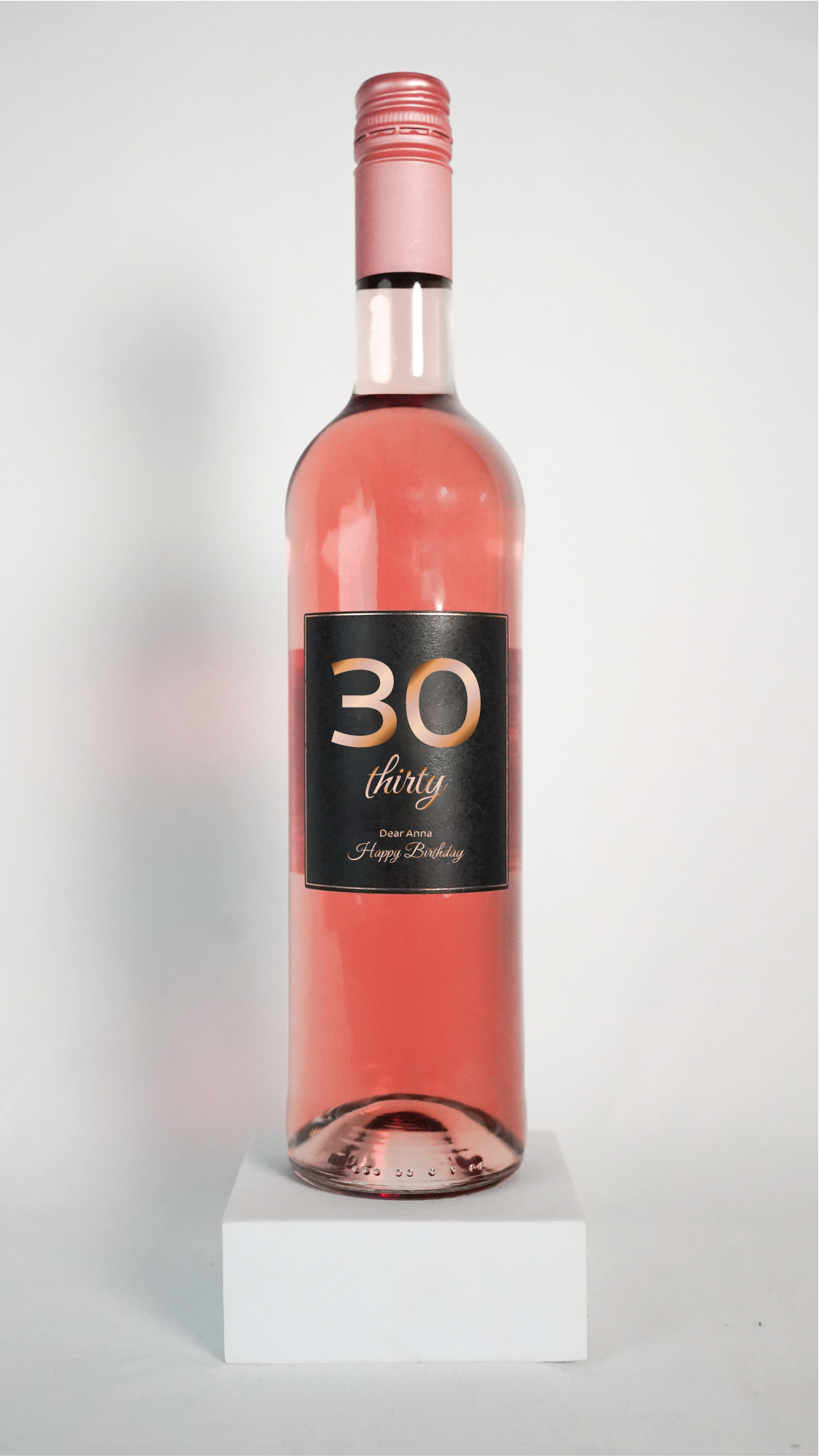 Personalisierte Geburtstagsflasche