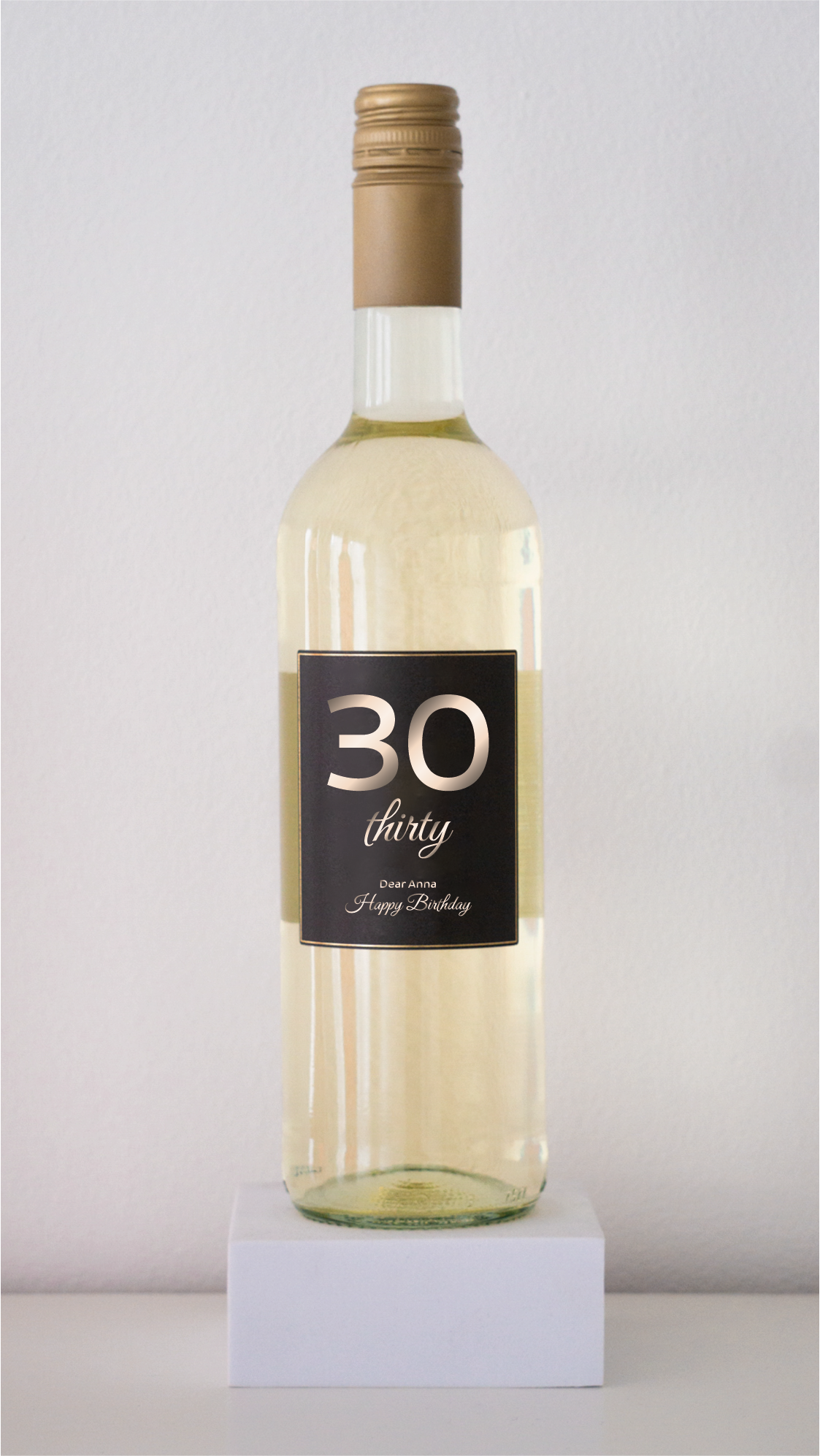 Personalisierte Geburtstagsflasche