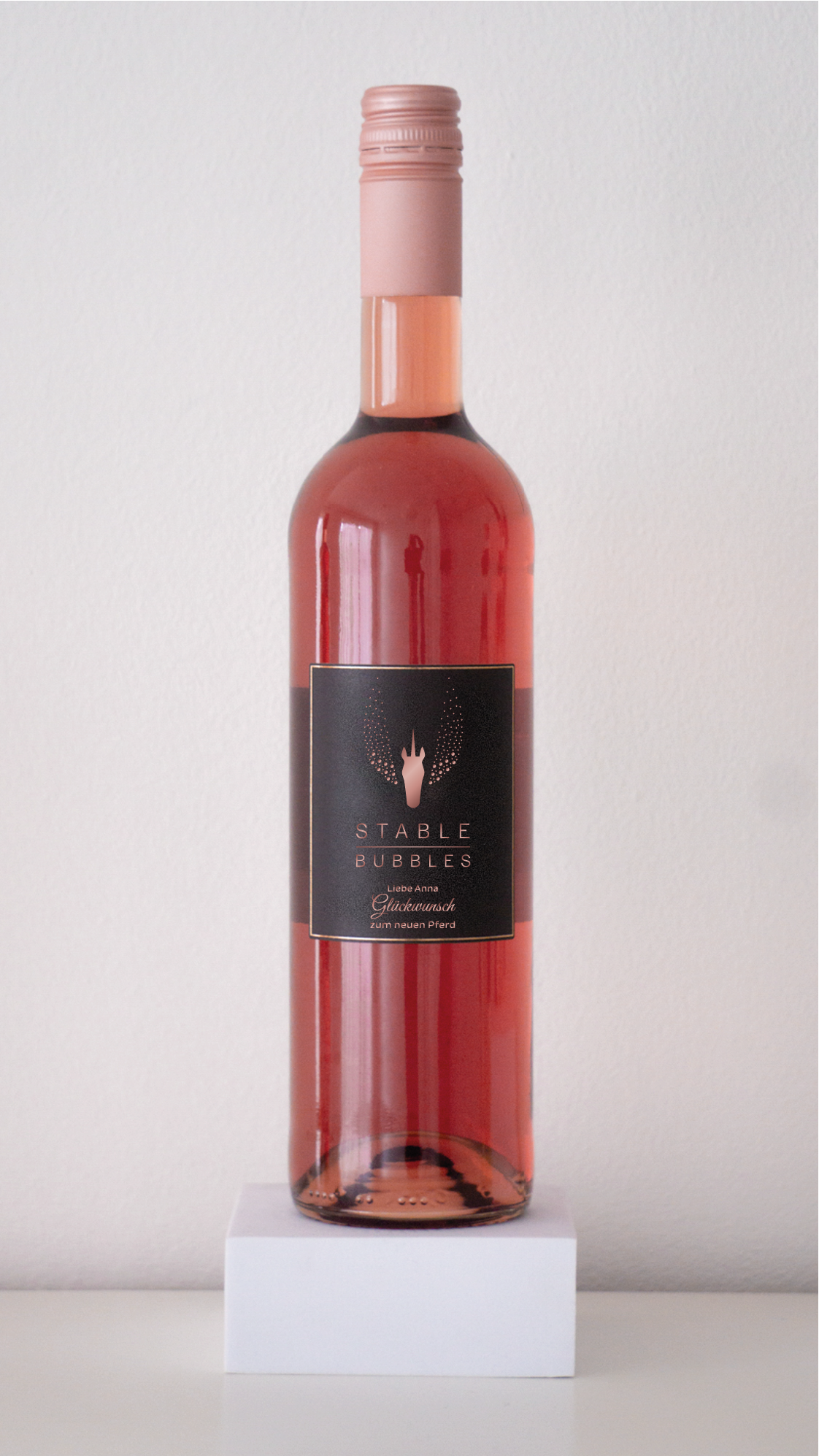 Personalisierte Weinflasche