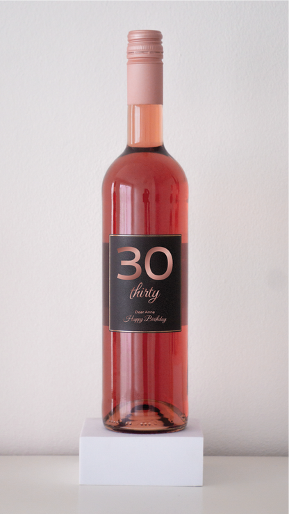 Personalisierte Geburtstagsflasche